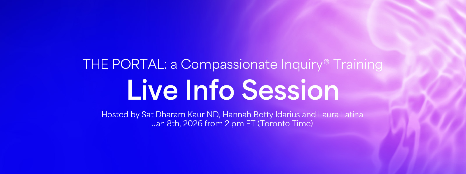 The portal registration form banner