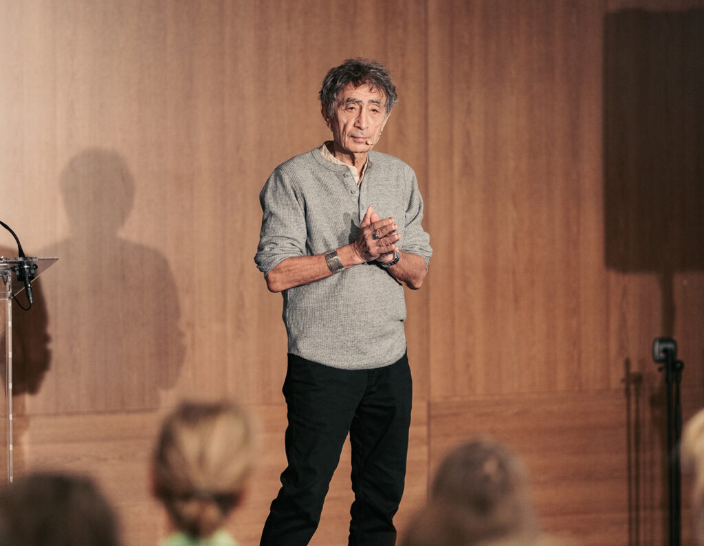Gabor Mate On Stage; Audience
