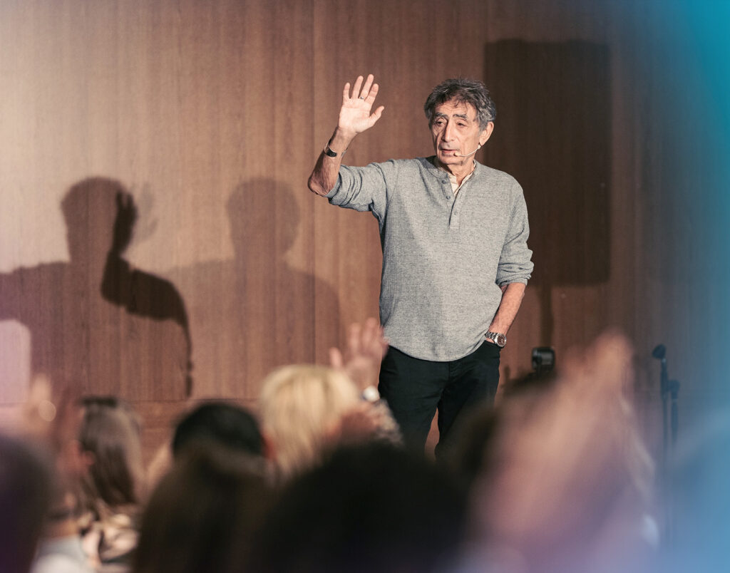 Gabor Mate On Stage; Audience